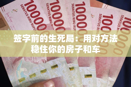 北京签字前的生死局：用对方法稳住你的房子和车